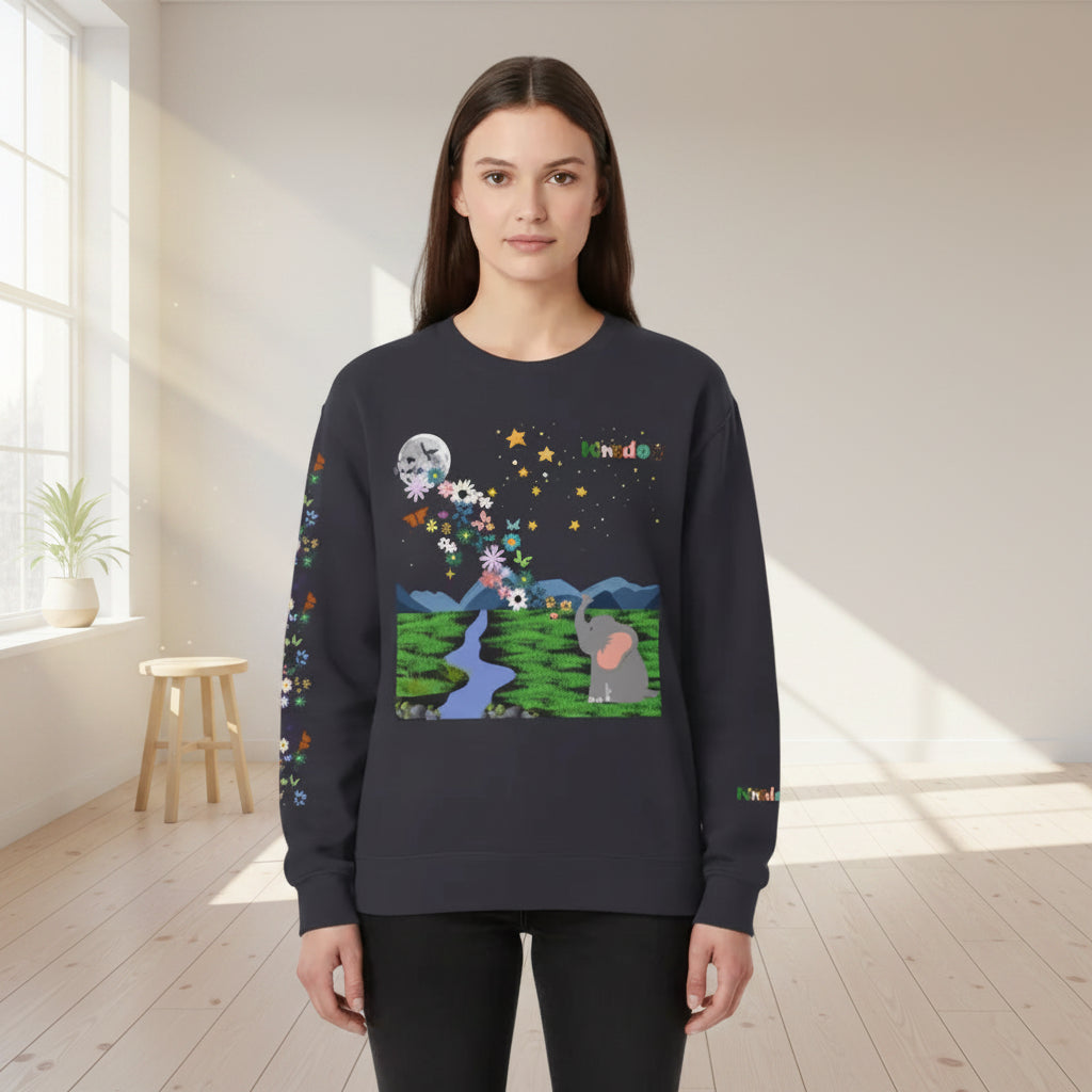 Galaxy Art Unisex Sweatshirt, Handcrafted Space Design