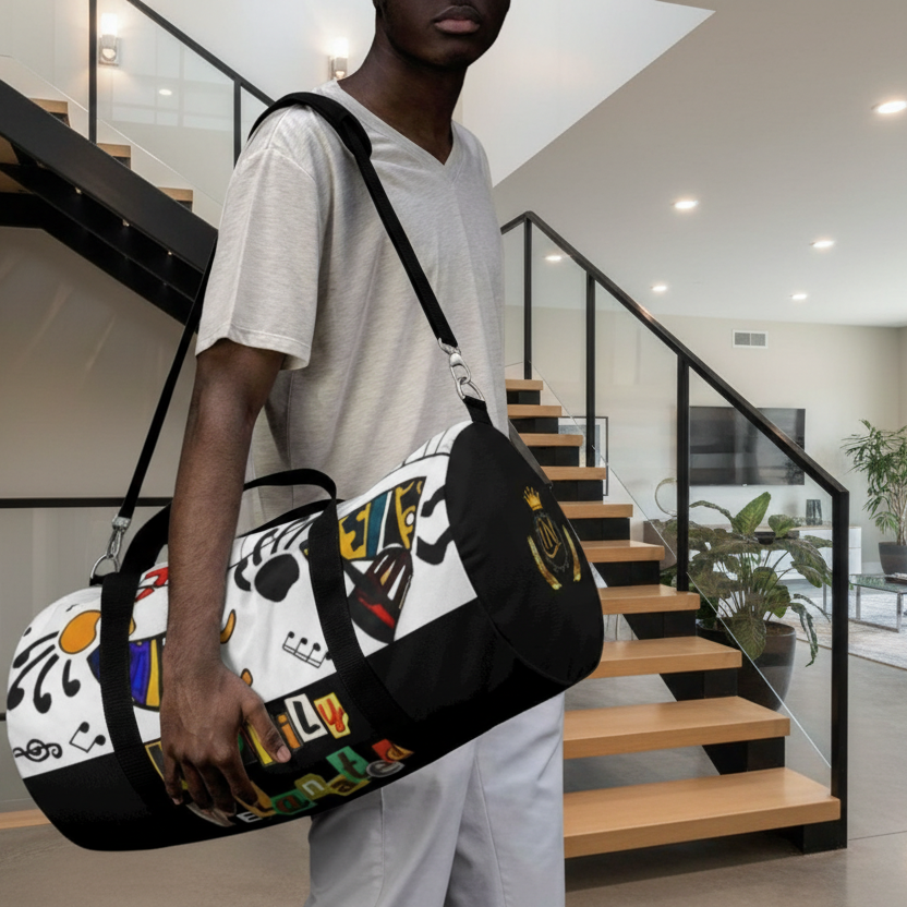 Ethnic Music Art Handmade Duffel - Bohemian Style Travel Bag Printify