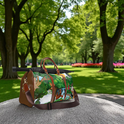 Vibrant Jungle Waterproof Travel Bag - Eco-Friendly Adventure Tote