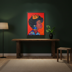 Wall Art - Exquisite Ethnic Woman Canvas Painting, Vertical Gallery Wrapped Artwork Printify