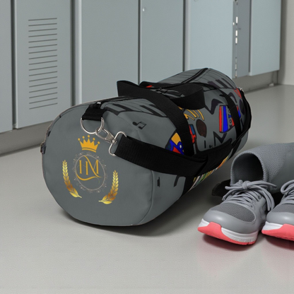 Afro Music Cartoon Piano Art Handcrafted Duffel Bag - Musician Gift, Travel Bag, Music Lover Gym Bag