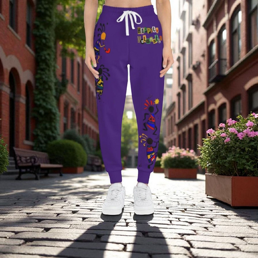 Afro Music Graphic Art Unisex Athletic Joggers, Running Leggings, Dance Pants