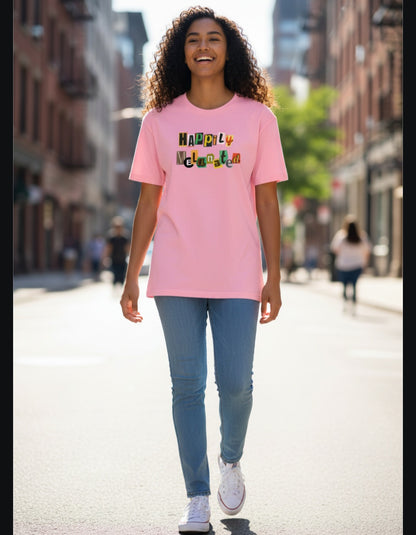 Crowned Black Woman Art Graphic Vintage Wash Drop Shoulder T-shirt