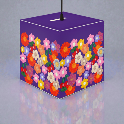 Floral Cube Lamp — Colorful Daisy Light Cube for Bedroom & Nursery