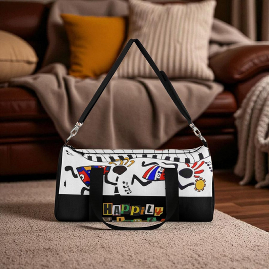 Ethnic Music Art Handmade Duffel - Bohemian Style Travel Bag