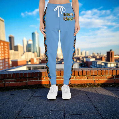 Handcrafted Aztec Pattern Unisex Athletic Joggers, Comfy Aztec Workout Pants, Boho Lounge Joggers