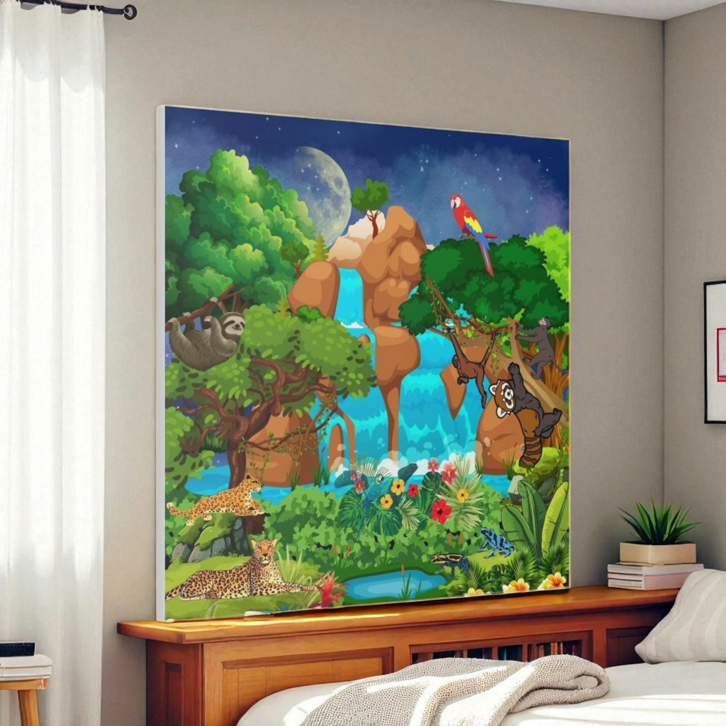 Canvas Gallery Wraps, Jungle Wild Life Art, Animal Wall Art, Nature, Safari Home Decor