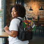 Jazz Singer, Music-Inspired Unisex Shoulder Backpack - Stylish & Functional Printify