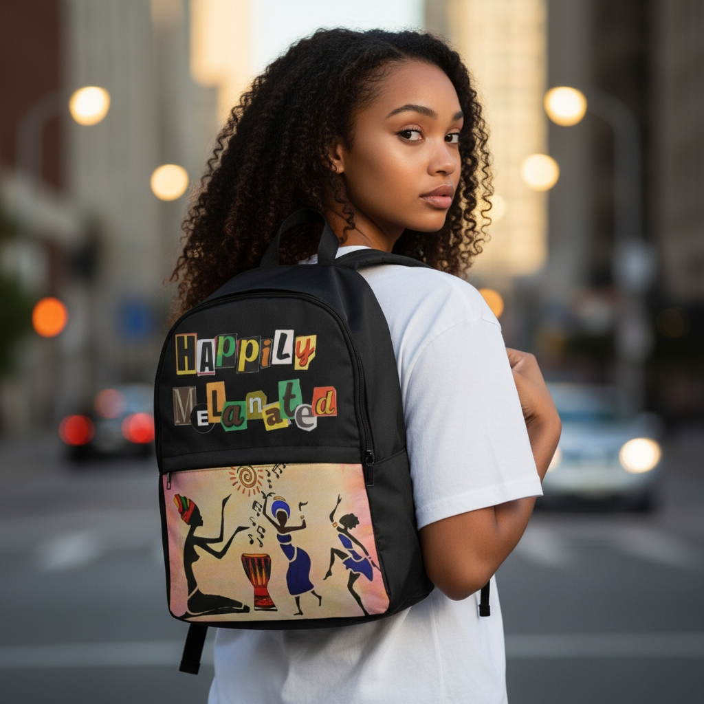 Artisan Tribal Laptop Backpack - Water-Resistant Outdoor Travel Bag