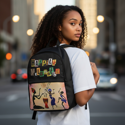 Artisan Tribal Laptop Backpack - Water-Resistant Outdoor Travel Bag