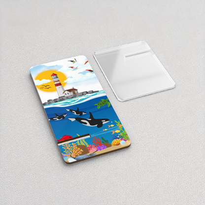 Colorful Ocean-Themed Smartphone Display Stand