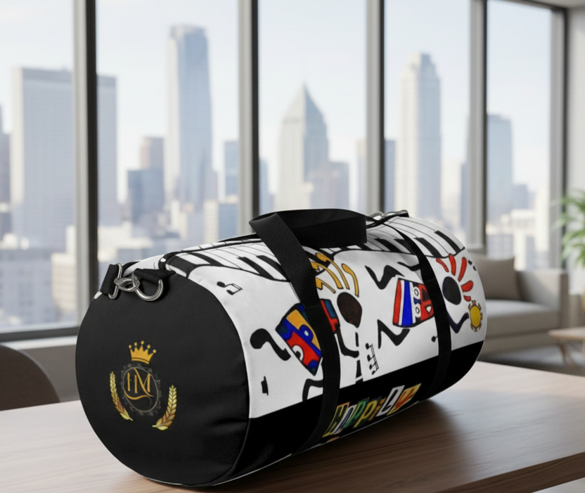 Ethnic Music Art Handmade Duffel - Bohemian Style Travel Bag Printify
