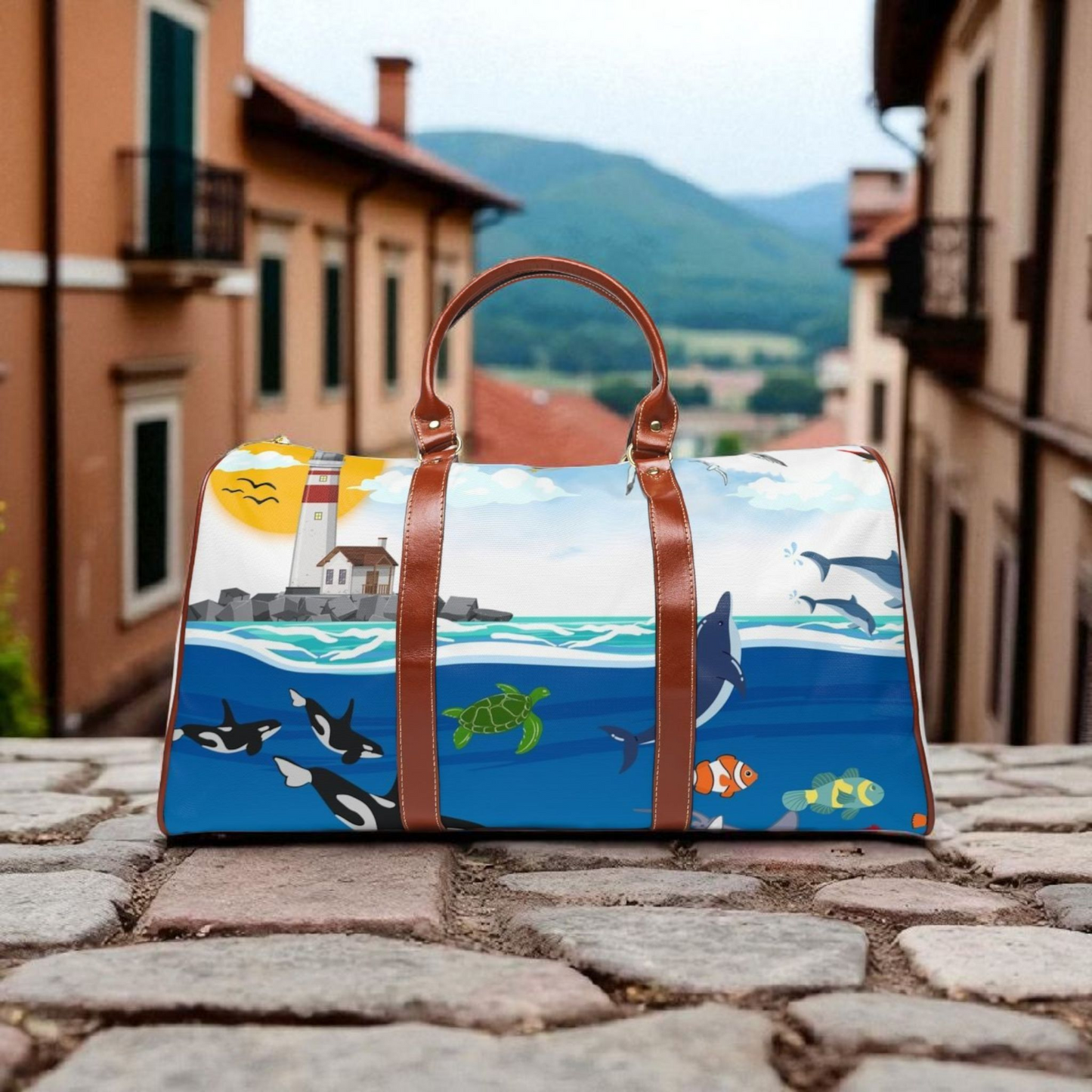 Waterproof Travel Bag - Coastal Adventure Design for Beach Lovers & Explorers