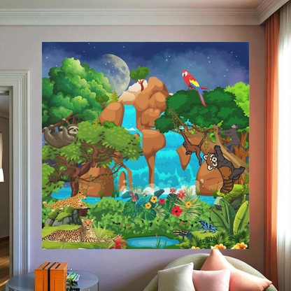Canvas Gallery Wraps, Jungle Wild Life Art, Animal Wall Art, Nature, Safari Home Decor