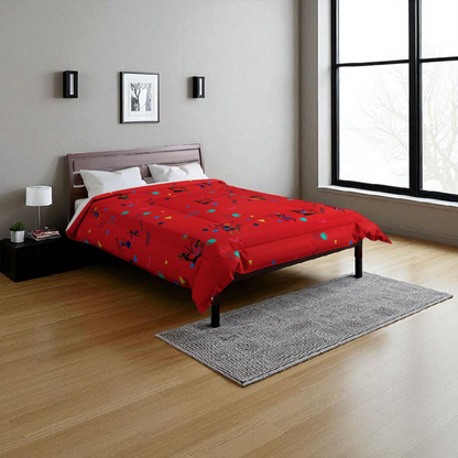 Afro Music Cartoon Comforter, Handcrafted Bedspread for Music Lovers, Unique African Art Comforter