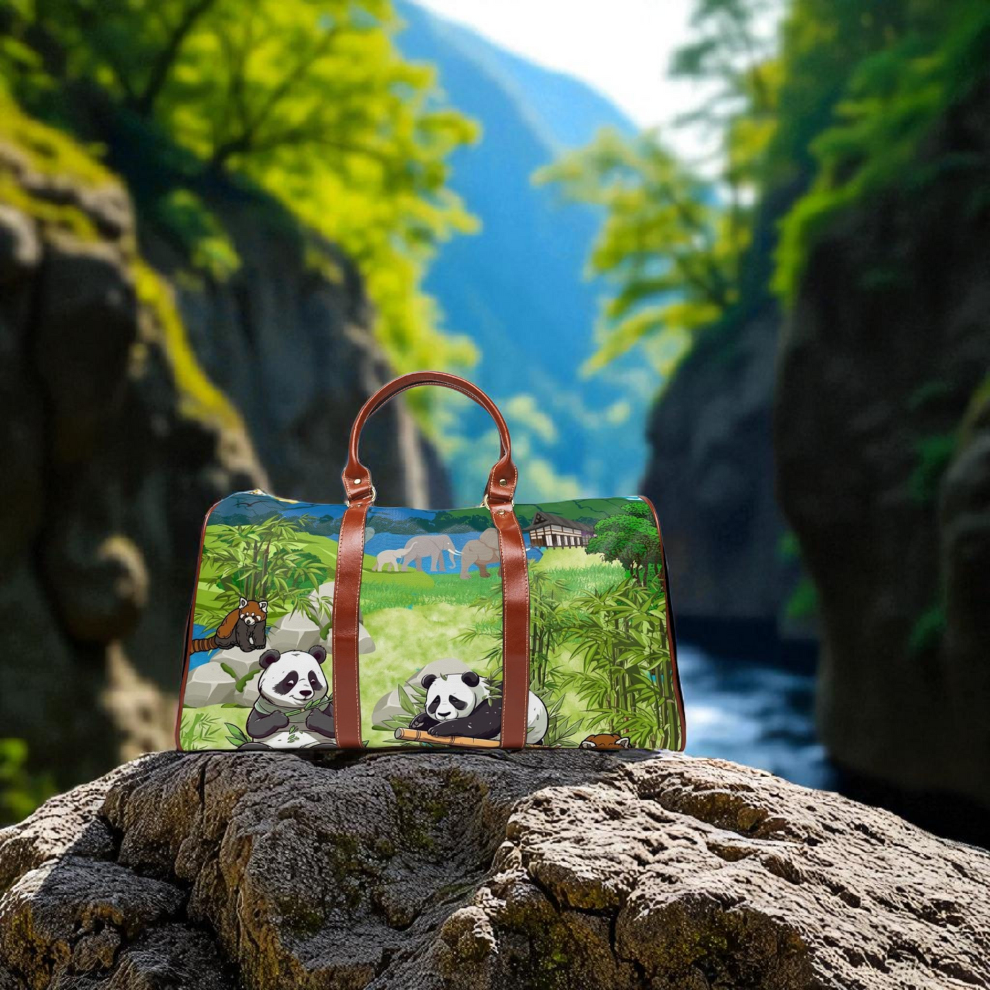 Adorable Panda Waterproof Travel Bag - Perfect for Adventurers & Animal Lovers