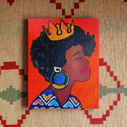 Queen's Crown Puzzle - Multiple Sizes (pieces) - Empowering Art for All Ages