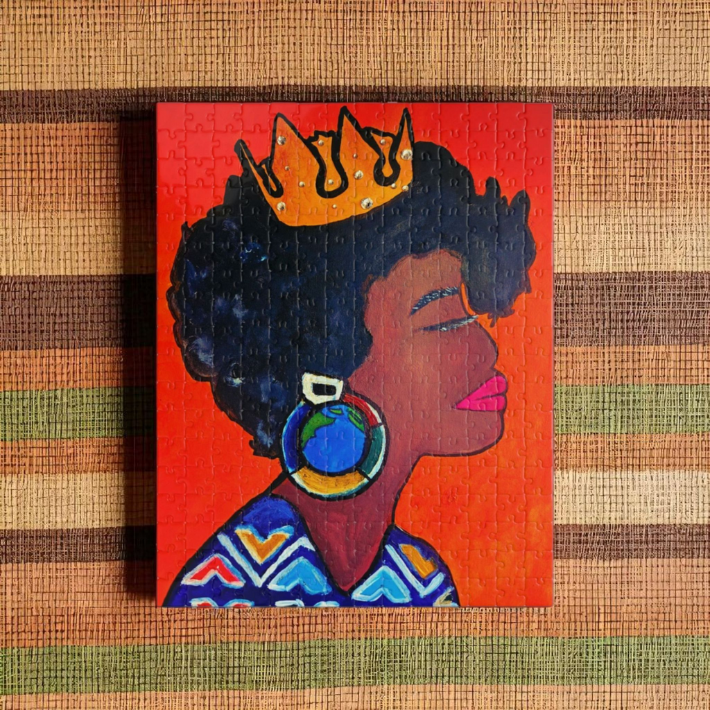 Queen's Crown Puzzle - Multiple Sizes (pieces) - Empowering Art for All Ages Printify