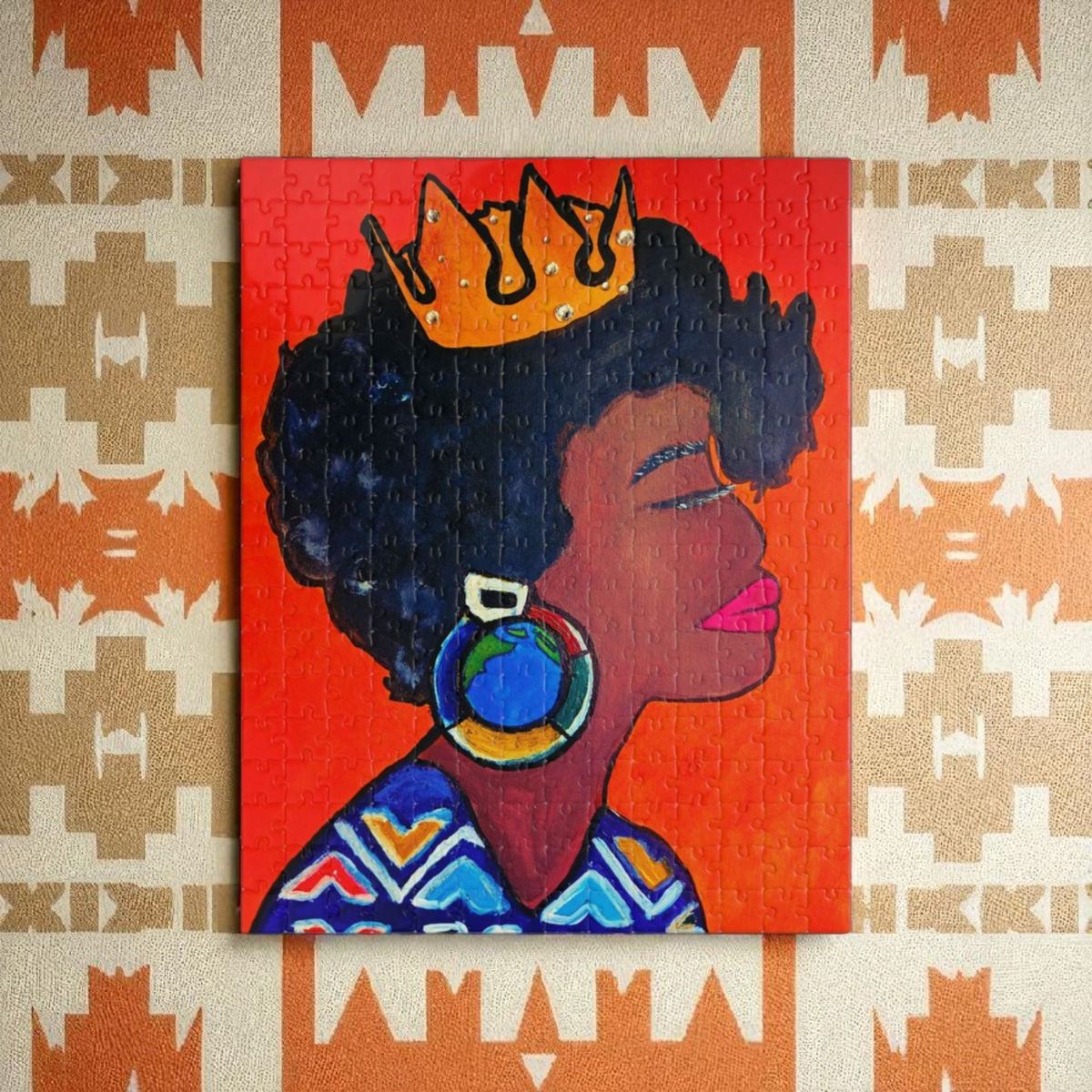 Queen's Crown Puzzle - Multiple Sizes (pieces) - Empowering Art for All Ages Printify