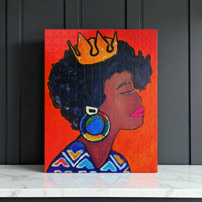 Queen's Crown Puzzle - Multiple Sizes (pieces) - Empowering Art for All Ages
