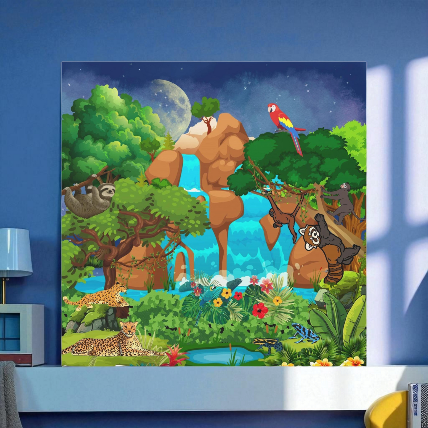 Canvas Gallery Wraps, Jungle Wild Life Art, Animal Wall Art, Nature, Safari Home Decor