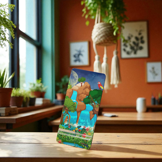 Tropical Paradise Mobile Display Stand with Nature Design