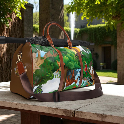 Vibrant Jungle Waterproof Travel Bag - Eco-Friendly Adventure Tote