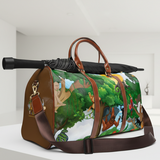 Vibrant Jungle Waterproof Travel Bag - Eco-Friendly Adventure Tote