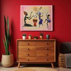 Original Hand Drawn Tribal Music Wall Art, Unique Ethnic Illustration Teespring