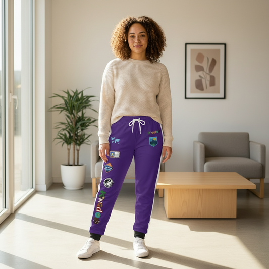 Graphic Travel-Inspired Athletic Unisex Joggers | Casual Fitness Pants