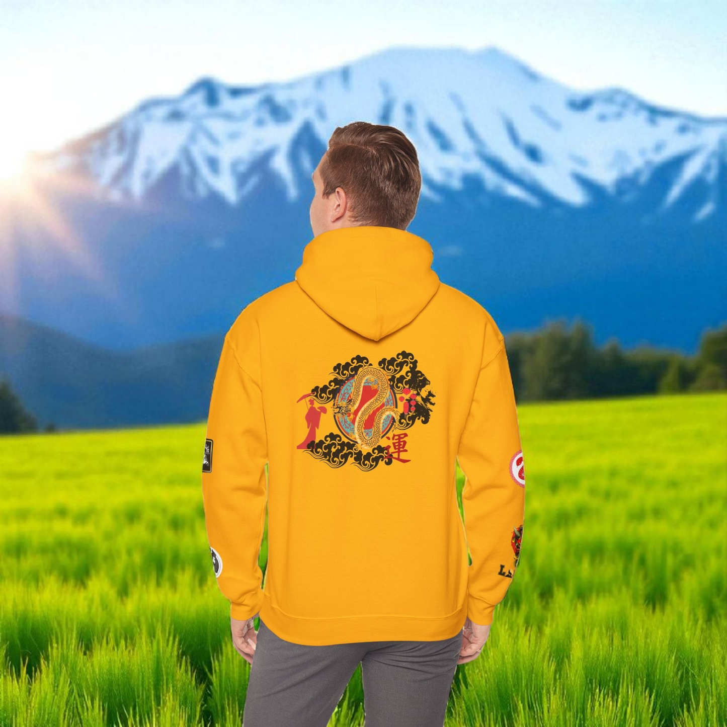 Dragon Ninja Themed Graphic Unisex  Hoodie