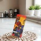Artistic Smartphone Display Stand - Vibrant Music Theme Printify