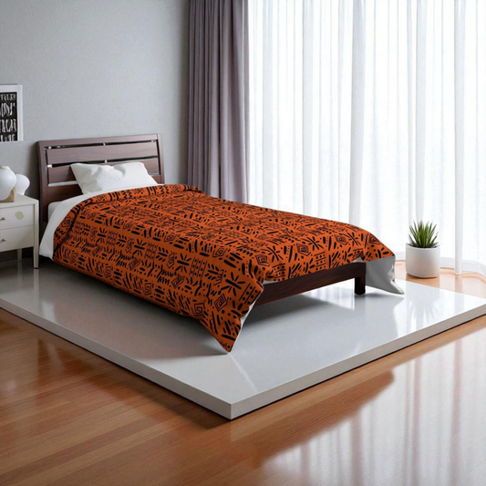 Boho Comforter, Aztec Pattern Bedding, Cozy Home Decor, Tribal Print Duvet Cover