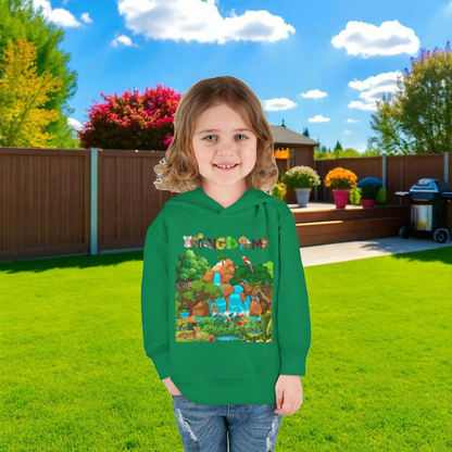 Jungle Life Toddler Hoodie, Kids Safari Pullover, Wildlife Theme , Graphic Nature Boy/Girl Jacket