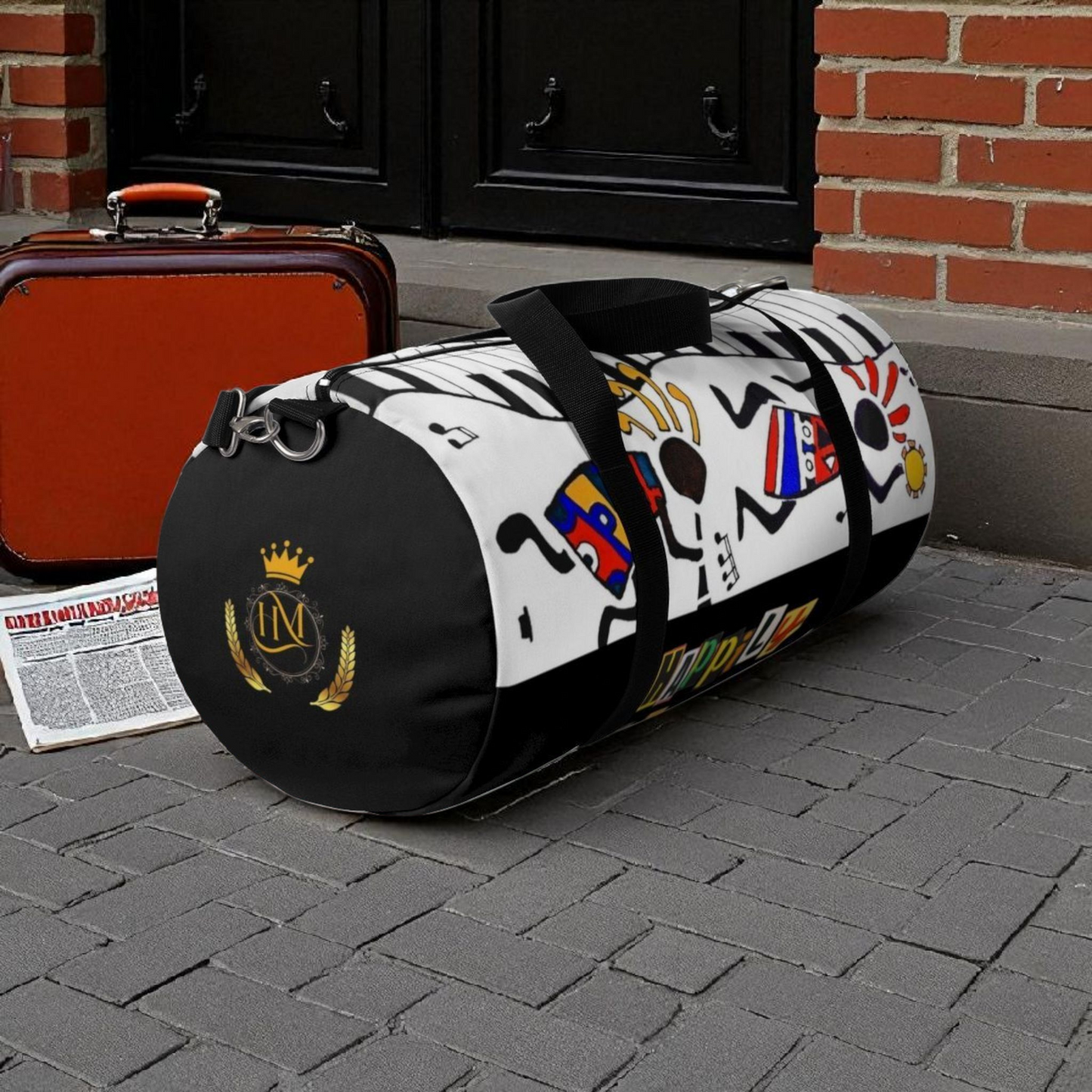 Ethnic Music Art Handmade Duffel - Bohemian Style Travel Bag