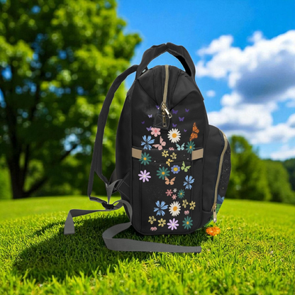Whimsical Animal-Themed Multifunctional Diaper Backpack - Perfect for Parents on the Go!