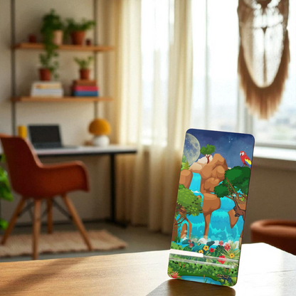 Tropical Paradise Mobile Display Stand with Nature Design