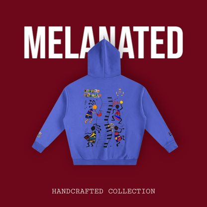 Afro Music Cartoon Unisex Oversize Fleeced Hoodie