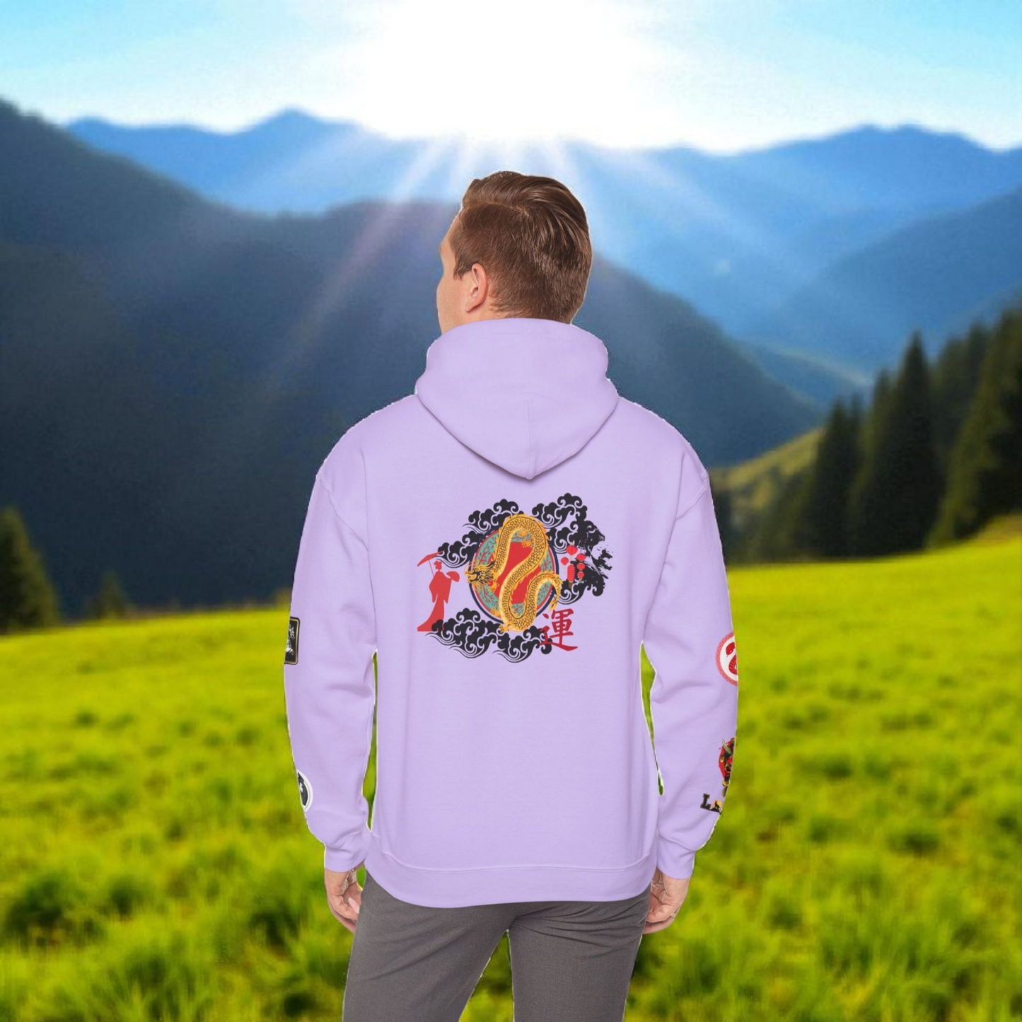 Dragon Ninja Themed Graphic Unisex  Hoodie