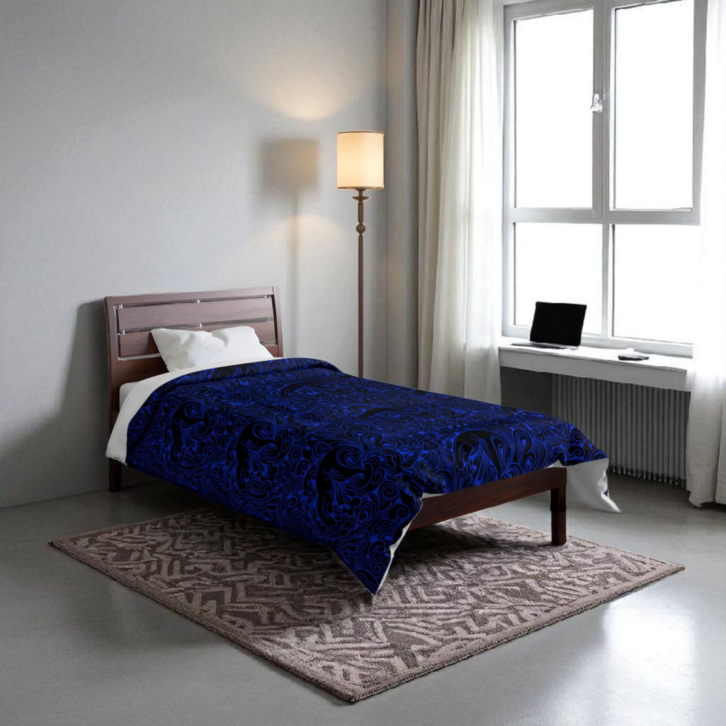 Floral Comforter, Botanical Bedding, Cozy Duvet Cover, Flower Print