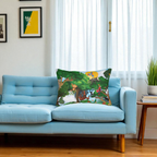 Jungle Adventure Lumbar Pillow - Colorful Wildlife Decor Printify