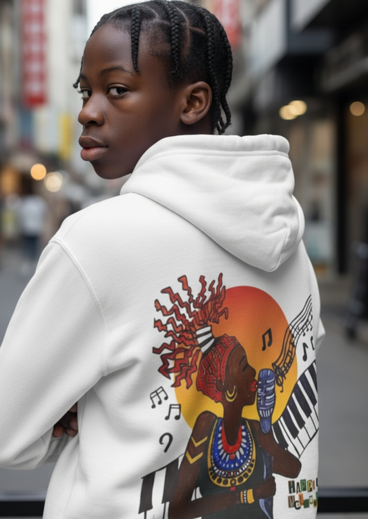 Jazz Singer Hoodie, Unisex Oversize Fleeced Hoodie