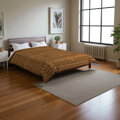 Boho Comforter, Aztec Pattern Bedding, Cozy Home Decor, Tribal Print Duvet