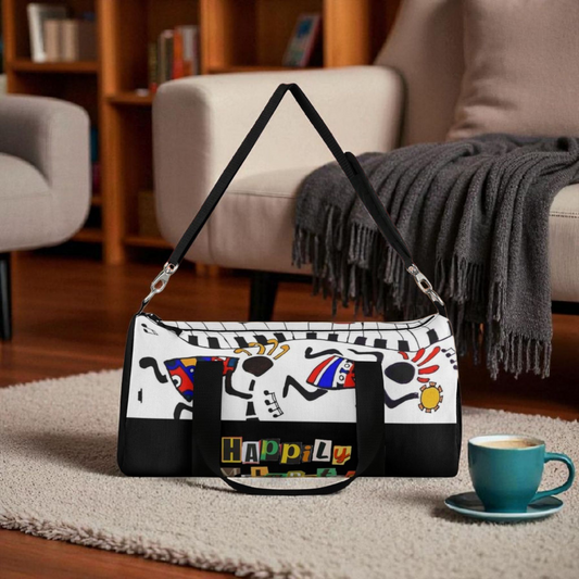 Ethnic Music Art Handmade Duffel - Bohemian Style Travel Bag