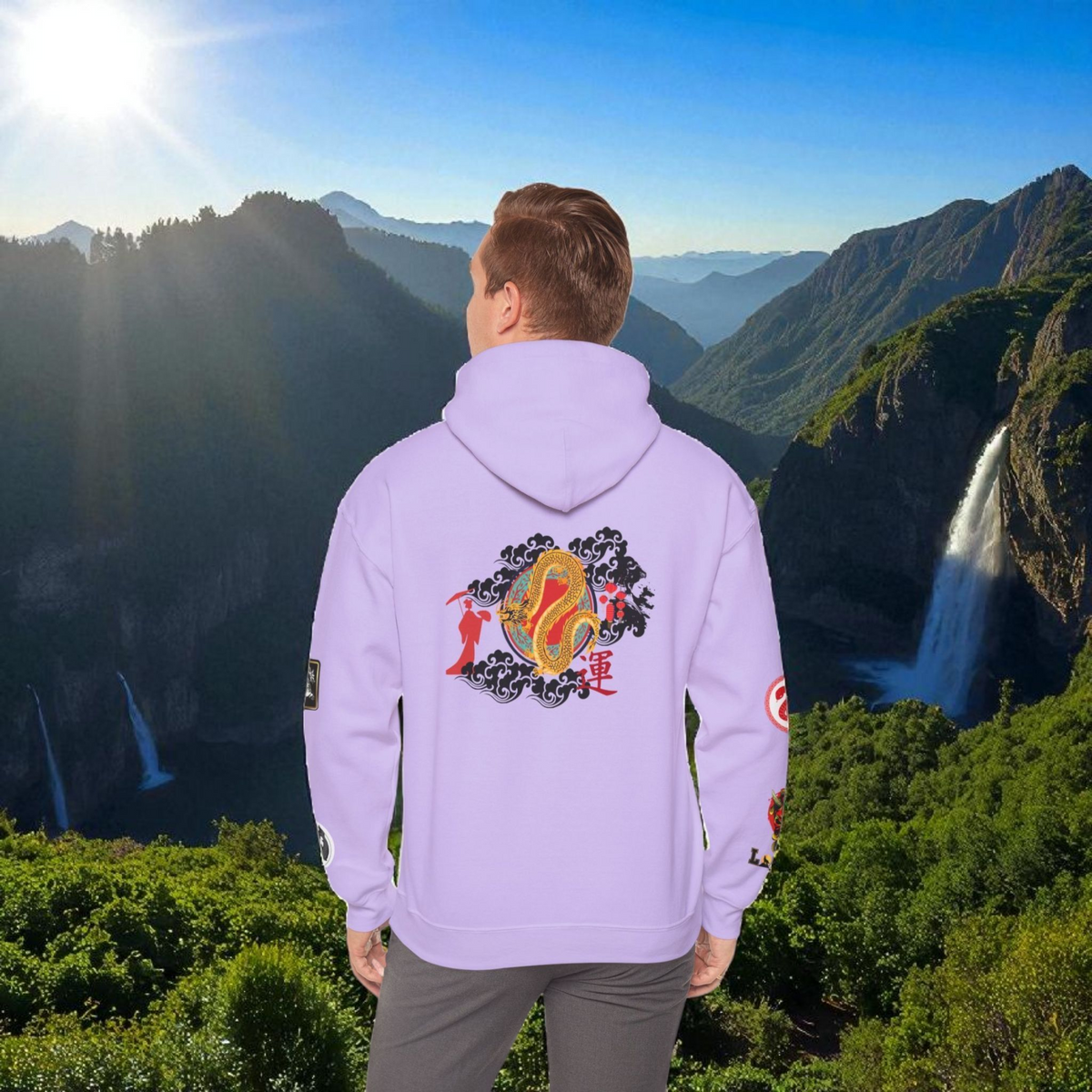 Dragon Ninja Themed Graphic Unisex  Hoodie Printify