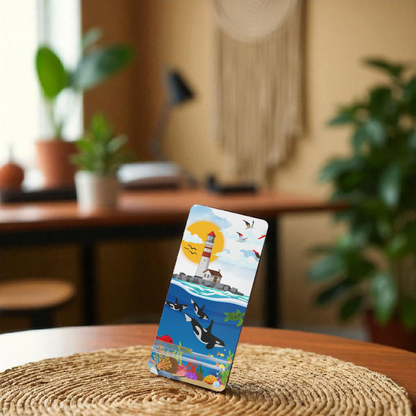 Colorful Ocean-Themed Smartphone Display Stand