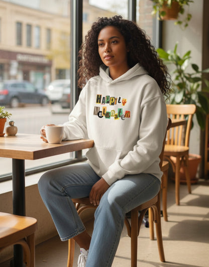 Jazz Singer Art Hoodie, Snow Wash Fleece Oversize Unisex Hoodie