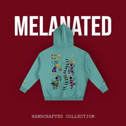 Afro Music Cartoon Unisex Oversize Fleeced Hoodie