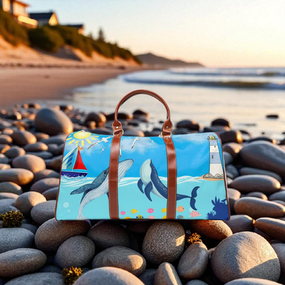 Whale Watching Waterproof Travel Bag - Stylish Beach Duffel for Adventures