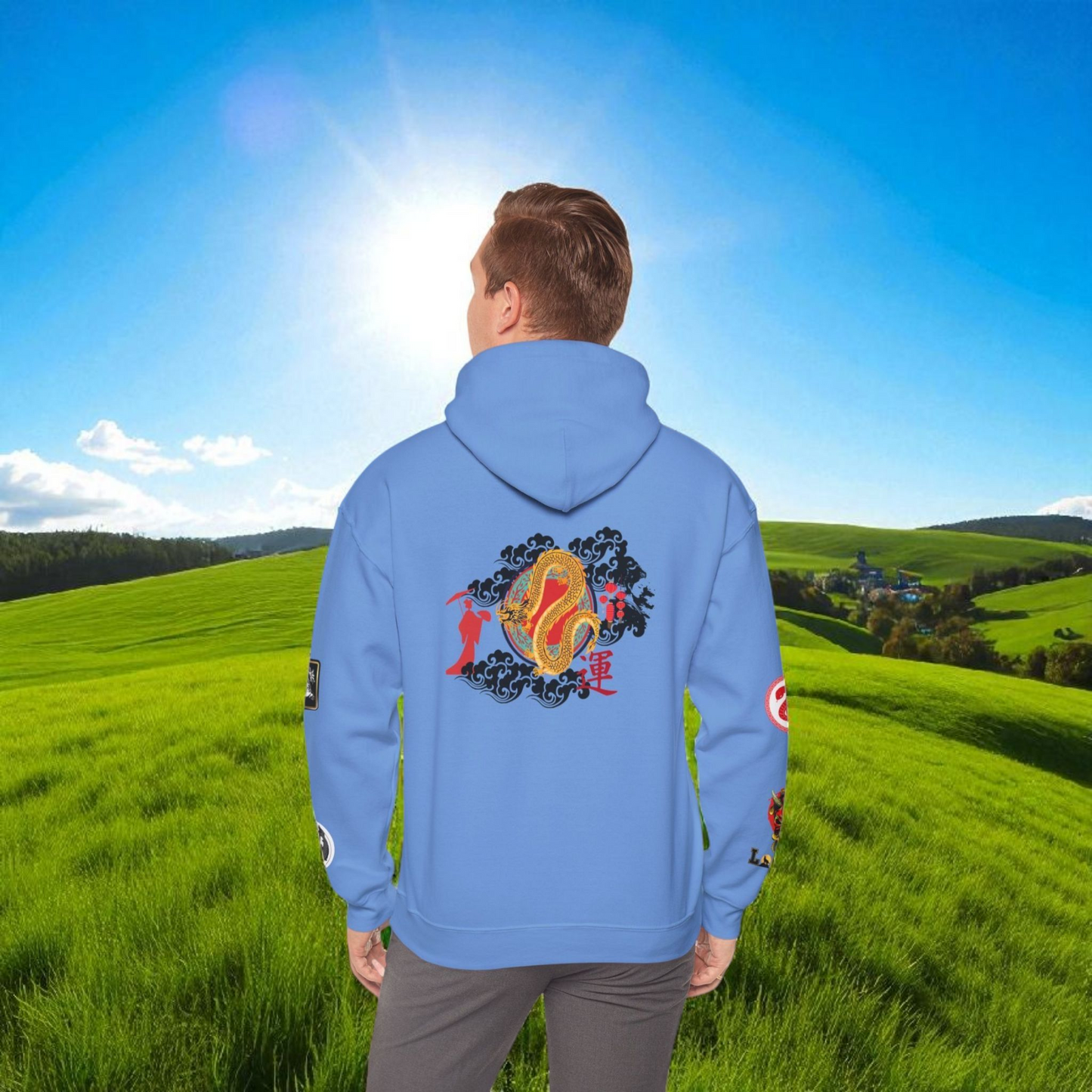 Dragon Ninja Themed Graphic Unisex  Hoodie